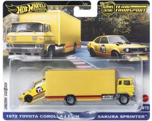 Hot Wheels Premium - Team Transport - 1972 Toyota Corolla Sakura Sprinter FLF56 JBM34