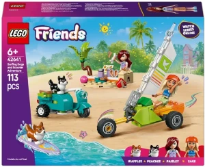 LEGO Friends 42641 Przygoda z surfującymi psami i skuterem