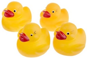 Tullo - Gumowe kaczuszki do kąpieli - 4szt. 012