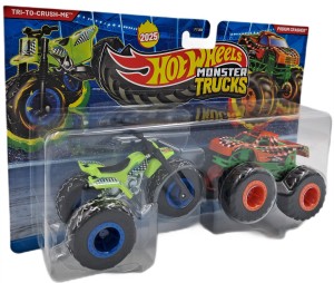 OUTLET Hot Wheels – Zestaw 2 pojazdów Tri-To-Crush-Me & Podium Crasher FYJ64 JCC70