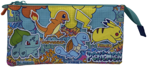 Pokemon – Saszetka piórnik kosmetyczka trzyczęściowa Urban Colors PT-393-PK