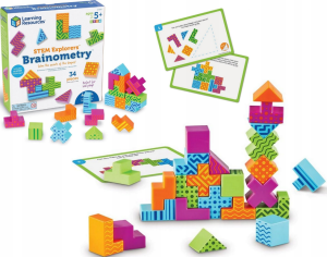 Learning Resources Stem Explorers Brainometry - Zestaw edukacyjny Kostki 3D układania - LER9306 