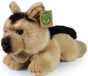 Rappa 230828 Maskotka pies owczarek niemiecki leżący 20 cm