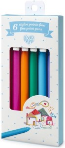 DJECO 6 długopisów żelowych z cienką końcówką 03778