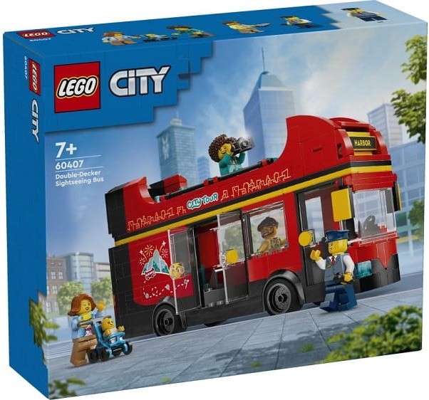 LEGO City 60407 Autokar czerwony piętrowy