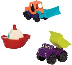 B. Toys BX1528 Zestaw zabawek do piasku - POJAZDY