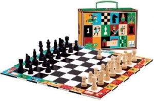 DJECO 05225 Gra strategiczna - Szachy i warcaby w walizce