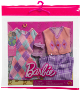 Barbie Ubranka w Kratke 2-pak z Modnymi Dodatkami - HYV06