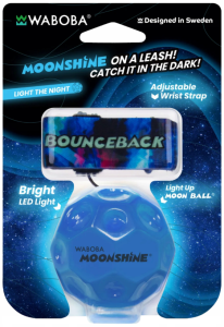 Waboba Moonshine Moon Ball Bounceback Led - Niebieska Piłka na Smyczy - 2017607