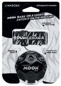 Waboba - Piłka Moon Ball - Bounceback czarna 2017608