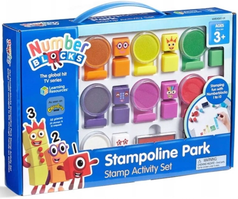 Learning Resources - Number Blocks - Stampoline Park - Zestaw stempelków HM94563-UK