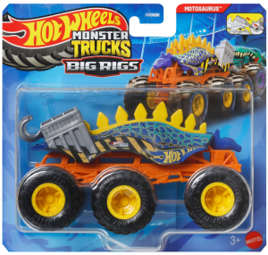 Hot Wheels Monster Trucks 6-kołowy Motosaurus -  HWN86 JCH43