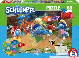 Schmidt - Puzzle 60 elementów - Smerfy 56522