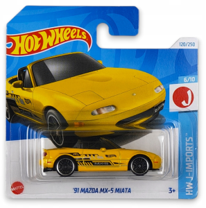 Hot Wheels – Samochodzik –'91 Mazda MX-5 Miata żółty 5785 HTD80