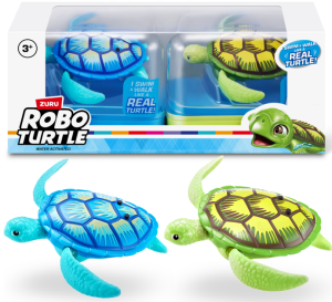Robo Alive - Robo Turtle - Pływające żółwie 2pak: niebieski i zielony 71161