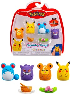 Squishmallows - Zestaw 4 Figurek Squish-a-longs  Pokemon SQAL0069