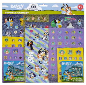 Bluey - Zestaw 500 naklejek - BLUI0037