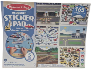  Melissa & Doug Naklejki Wielokrotnego Użytku Pojazdy - 04199 