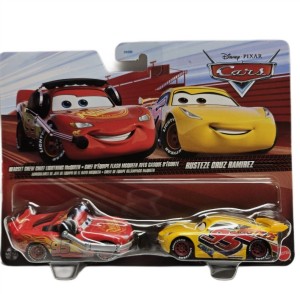 Cars Auta -  2pak Crew Chief Lightning McQueen i Rusteze Cruz Ramirez 1:55 - JJW85