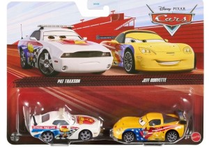 Cars Auta -  2pak PaT Traxon i Jeff Corvette 1:55 - JKW72