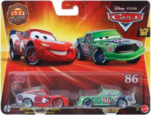 Cars Auta -  2pak Flash McQueen i Chick Hicks 1:55 - JDH47