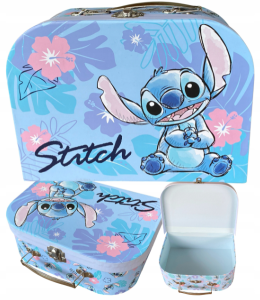 Stitch - Kuferek tekturowy z metalowym uchwytem i zapięciem - STNK7055