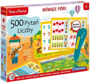 Clementoni - Mówiące Pióro - 500 pytań - Liczby 50783