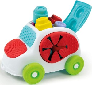 Clementoni Baby 17315 Autko Clemmy z miękkimi klockami