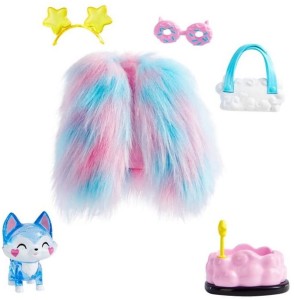 Barbie Extra – Akcesoria dla lalki – Futerko i torebka chmurka – HDJ40