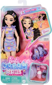 Barbie - Dream Besties - Lalka Renee na wrotkach + akcesoria JFX99