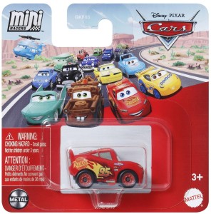 Auta Cars - Mini Racers - Samochodzik Lightning McQueen - GKF65 JDJ42