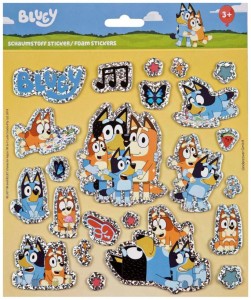  Bluey - Zestaw Naklejek z brokatem BLUI0083