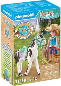 Playmobil Horses of Waterfall 71358 Ellie i Sawdust ćwiczące western riding