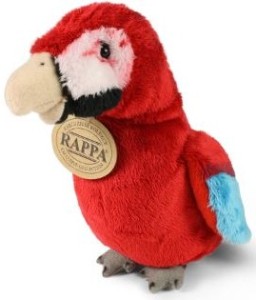 Rappa 252295 Maskotka papuga czerwona Ara 15 cm 