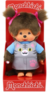 Monchhichi - Cat Overalls Przytulanka 20 cm - 32766