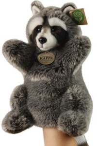 Rappa 241596 Pluszowa pacynka na rękę - Szop 28 cm