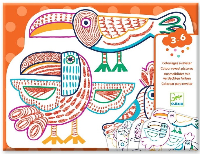 DJECO - Magiczne kolorowanki Dzikie Rodzinki 00066