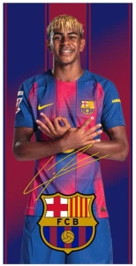 FC Barcelona Ręcznik plażowy 70x140 Lamine Yamal - 15073
