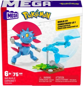 Mega Construx Klocki Pokemon 75 el. – Weavile GDW29 HTJ02