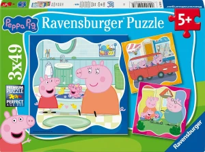 Ravensburger – Puzzle Świnka Peppa 3x49 el. 12004288