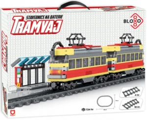 Rappa 240971 Zestaw klocków Bloxo 724 el. – Tramwaj 