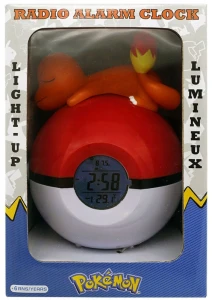 Pokemon – Lampka LED z Zegarem i Radiem Charmander 3683