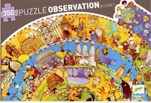 DJECO - Puzzle obserwacyjne - 350 elementów - Historia świata 07470