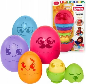 Tomy – Jajko matrioszka do kąpieli różowe – E73194