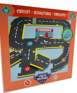 OUTLET DJECO 05498 Puzzle kartonowe CRAZY MOTORS Ulice 