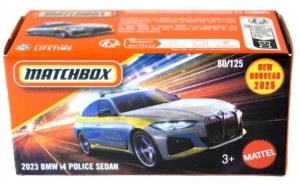 Matchbox -  2023 BMW i4 Police Sedan - DNK70 JBT83