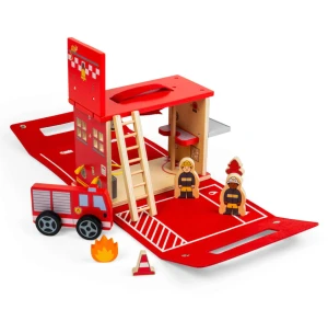BigJigs Straż Pożarna Remiza Zestaw Przenośny - BJ38041
