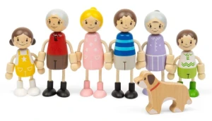 BigJigs - Zestaw figurek 7-osobowa Rodzina 38019 