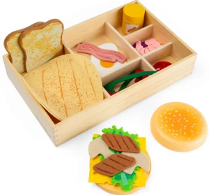 BigJigs 38010 Drewniany zestaw produktów Deli Set
