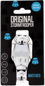 STARS WARS - Zegarek dziecięcy silikonowy cyfrowy biały - WATC14